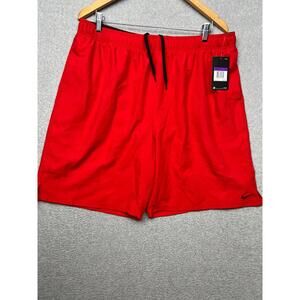 Nike Swim Shorts Dri-Fit Training Running Mens 2X Red Lightweight Sport Outdoor